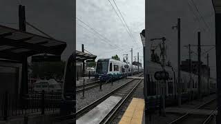 Link Light Rail Train Arrives and Departs SODO Station shorts train seattle trainspotting [upl. by Goldsworthy582]