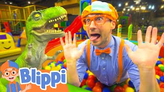 Blippi Visits an Indoor Playground Kinderland  Blippi Full Episodes  Educational Videos for Kids [upl. by Alusru366]