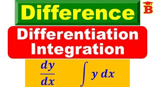 Difference between Differentiation and Integration [upl. by Dominik]