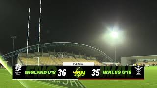 England v Wales  U18’s Men’s Six Nations Festival [upl. by Ezri]