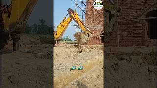 Chimney diwal foundation automobile jcbbackhoes shortvideo excavator jcb [upl. by Ettener326]