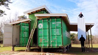 We Built An Off Grid SHIPPING CONTAINER HOME start to finish [upl. by Izak]