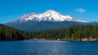 Stunning Mount Shasta California 4k Video [upl. by Neyrb]