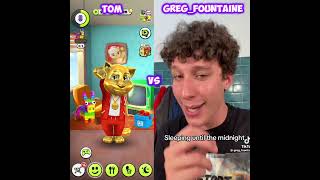 Talking Tom Vs GregFountain Who Is Best  🤣👌 Shorts [upl. by Pich]