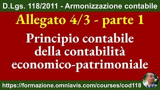 Armonizzazione DLgs 1182011  Allegato 43  Contabilità economicopatrimoniale 1892024 [upl. by Leahcin]