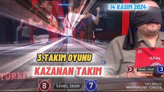 MASTERCHEF TÜRKİYE 14 KASIM 2024  3TAKIM OYUNUNU HANGİ TAKIM KAZANDI masterchef [upl. by Enitselec]