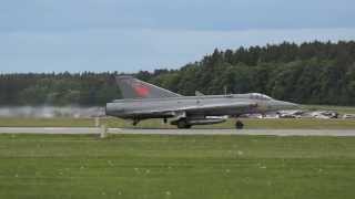 Jet  SAAB J35 Draken afterburner takeoff 1080p [upl. by Downing19]