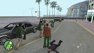 GTA SA  Gang Warfare 1  East Beach PC [upl. by Arratahs]