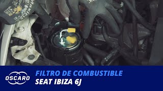 Cómo cambiar el filtro de combustible en un Seat Ibiza 6J  Tutoriales Oscaro [upl. by Heck]