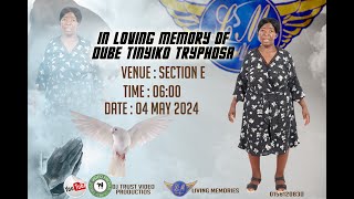 FUNERAL SERVICE OF DUBE TINYIKO TRYPHOSA [upl. by Lledrev]