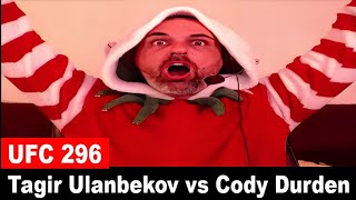 UFC 296 Tagir Ulanbekov vs Cody Durden LIVE REACTION [upl. by Kcinemod442]