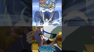 Kid Kakashi Hatake Ultimate Attack Comparison  Naruto Ninja Heroes 3 Vs Naruto Storm Connections [upl. by Ahtnamys105]