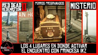 RDR 2  Los 4 Lugares en Donde Activar el Encuentro Con Princesa IKZ  Perros Programados  Misterio [upl. by Sykes]