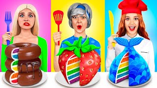 Me vs Grandma Cooking Challenge  Cake Decorating Funny Hacks by YUMMY JELLY [upl. by Airet]