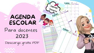 Agenda 2023 para docentes☺️ [upl. by Aley503]