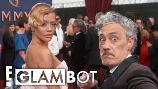 Taika Waititi amp Rita Ora 2024 Emmys E Glambot [upl. by Thorstein]