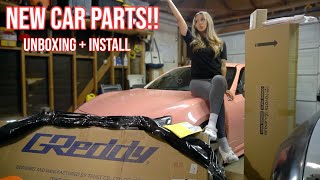 HUGE CAR PARTS UNBOXING  INSTALL FRS86BRZ [upl. by Gunning]