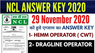 NCL HEMM OPERATOR answer key Dragline operator answer key  NCL answer key  HEMM operator paper [upl. by Mcintyre]