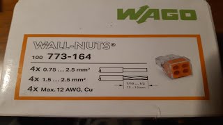 Wago Wall Nuts Wire connectors [upl. by Aihtnys]