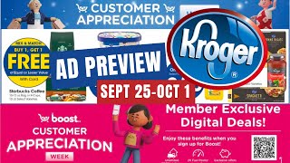 NEW MEGA SALE Kroger Ad Preview for 925101  Customer Appreciation HouseholdPet Event amp MORE [upl. by Durnan]