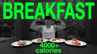 BULKING ONLY EATING BREAKFAST FOODS FOR A WHOLE DAY [upl. by Nagel]