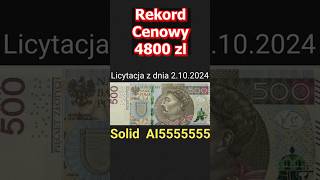 4800 złotych za Banknot 500 złotych Solid Niesamowity Rekord wśród Banknotów Solid [upl. by Brost]