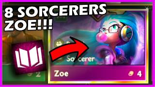 8 SORCERER ZOE  Top 4 trying out Sorcerers with Sentinels  TFT SET 13 PBE [upl. by Idnor]