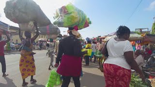 MAKOLA MARKET GHANA ACCRA AFRICA STREET [upl. by Elakram]