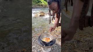 Outdoor Cooking Jamaica  Jamaican Breakfast Sandwich jamaica offgrid outdoorcooking shorts [upl. by Aniara]