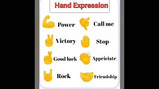 Hand expression meaningFinger expression emoji shorts expression ytshorts [upl. by Yrneh]