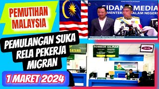 Program Repatriasi Pulang Bagi Pekerja Migran Yang ada Di Malaysia 2024 [upl. by Aivek553]