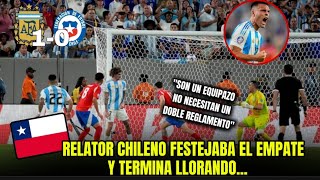 Relator Chileno termina llorando Argentina vs Chile 10 Copa América USA 24 [upl. by Amles974]