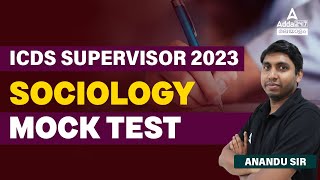 ICDS Supervisor Exam Preparation  ICDS Sociology Model Question And Explanation  By Anandu Sir [upl. by Finkelstein604]