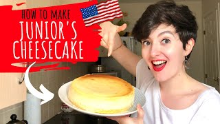 Making and Reviewing Juniors Cheesecake [upl. by Redliw]