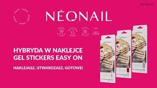 HYBRYDA W NAKLEJCE  GEL STICKERS EASY ON  Aplikacja  STEP BY STEP [upl. by Rehpitsirhc]