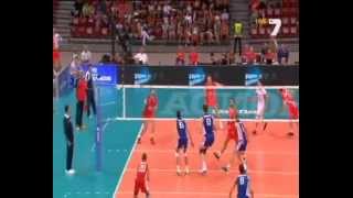 Tsvetan Sokolov dig and spike over the triple block [upl. by Ernst871]