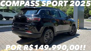 Avaliação Jeep Compass Sport T270 2025  Por R14999000 Vale a pena  Opcionais 4K [upl. by Nomor]