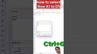 How to Select Row in excel djexcel excelshortcuts excelclub exceltricks exceltips computer ex [upl. by Derfniw325]