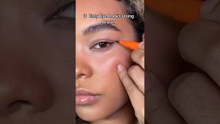 3 easy eye looks using brown ✨🤎 eyelinertutorial eyemakeup eyemakeuptutorial eyemakeuptips [upl. by Ivor]