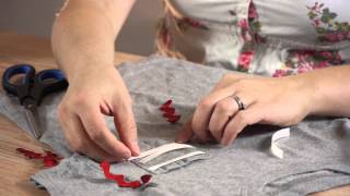 How to Put Ribbons on TShirts  Shirt Crafts [upl. by Vine]