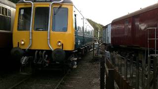 Battlefield Line Class 122 dmu First Run After Refurbishment 181011 [upl. by Nealon]