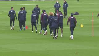 ENTRAINEMENT VEILLE DE MATCH SAINTETIENNE vs PSG [upl. by Bever]