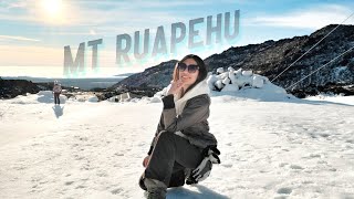 RUAPEHU Snow Trip  Learning to Ski at Happy Valley Whakapapa NEW ZEALAND [upl. by Yelsnya]