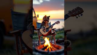 Relax Time cat beachmusic guitar aicat relaxing [upl. by Mowbray238]