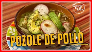 Pozole con maíz precocido 😋 POZOLE EXPRESS 🧑‍🍳  Pozole Blanco  🌟Pozole Blanco de Pollo🌟 [upl. by Epillihp]