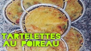 Tartelettes au poireau  SoyonsKitch [upl. by Trab]