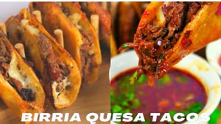 DELICIOUS MEXICAN BIRRIA QUESA TACO RECIPE THE EASY WAY [upl. by Eelidnarb366]