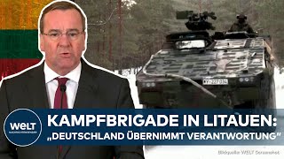 NATOOSTFLANKE  PISTORIUS in Litauen Stationierung von 5000 deutschen Soldaten geplant [upl. by Phiona]