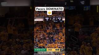 The Pacers amp Andrew Nembhard’s RUN in the 2nd quarter sends PACERS FAN INTO A FRENZY 😤🔥Shorts [upl. by Brittney]