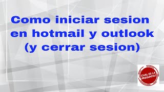 🆕 hotmail iniciar sesion gratis para celular android gratis en español 👉 iniciar sesion hotmail [upl. by Yelssew]